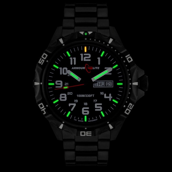 ArmourLite Tritium Professional Shatterproof Watch - Picture 2 of 10